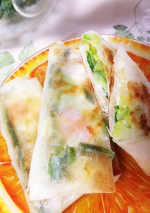 (^O^)アスパラハムチーズマヨ！春巻き-レシピのメイン写真