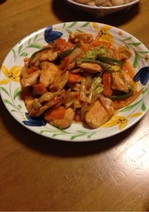 鶏胸肉のケチャップ炒め-レシピのメイン写真