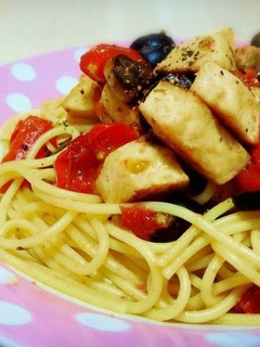 メカジキとミニトマトのスパゲッティ-レシピのメイン写真