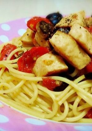 メカジキとミニトマトのスパゲッティ-レシピのメイン写真