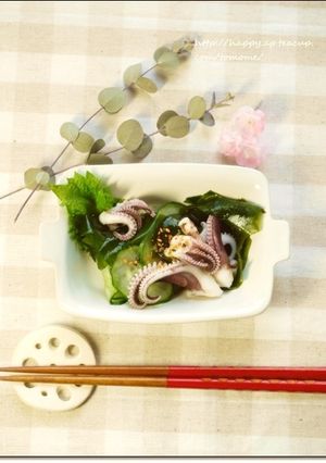 わかめといかときゅうりのゆずポン酢和え-レシピのメイン写真