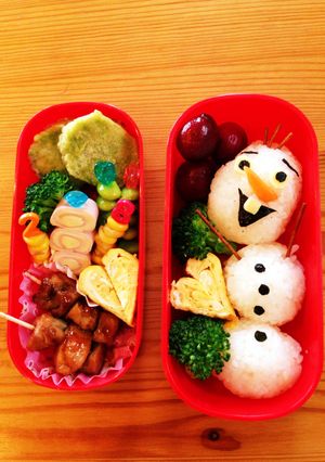 ＊アナ雪＊オラフ弁当【キャラ弁】-レシピのメイン写真