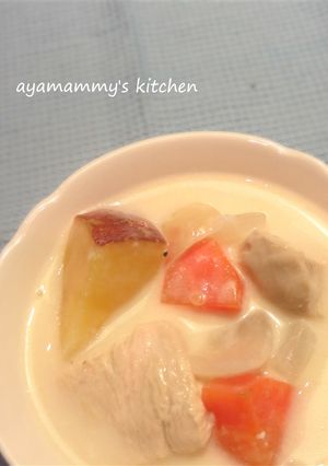 簡単！鶏肉とさつまいものシチュー♪-レシピのメイン写真