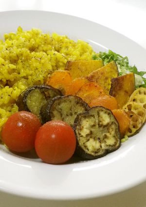 ターメリックライスで野菜ピラフ!-レシピのメイン写真