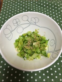 大根の葉でナムル^_^-レシピのメイン写真