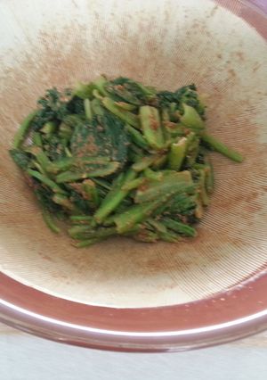 チンして青菜の胡麻和え-レシピのメイン写真