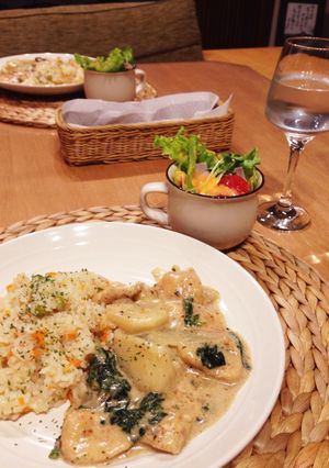 ほうれん草とカブとチキンのクリーム煮-レシピのメイン写真