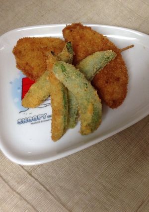 スナップえんどうフライ〜チーズ風味？〜-レシピのメイン写真
