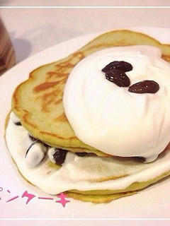 抹茶黒豆パンケーキ☆-レシピのメイン写真