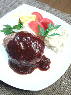 家のハンバーグ&ソース♪-レシピのメイン写真