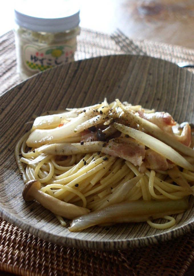 ごぼうのパスタ柚子胡椒風味-レシピのメイン写真