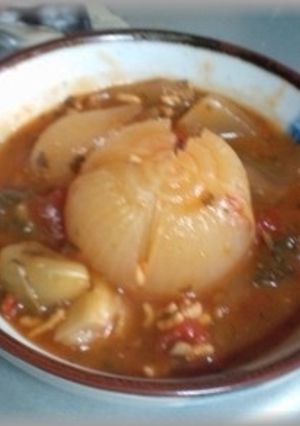 新玉ねぎで作る“新玉ねぎのトマト煮”-レシピのメイン写真