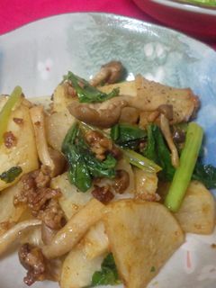 ☆豚挽き肉と大根と小松菜のカレー炒め☆-レシピのメイン写真
