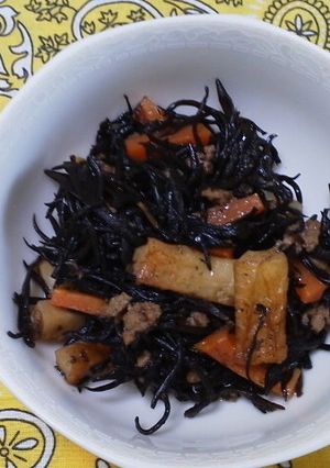 フライパンで簡単、ひじき煮-レシピのメイン写真
