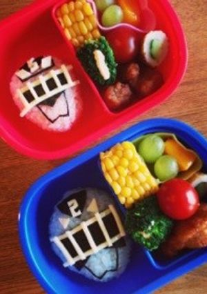 キャラ弁♪トッキュウ2号～♪5号～♪-レシピのメイン写真