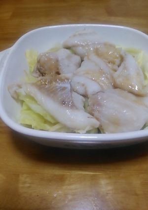 キャベツとたらのレンジ蒸し-レシピのメイン写真