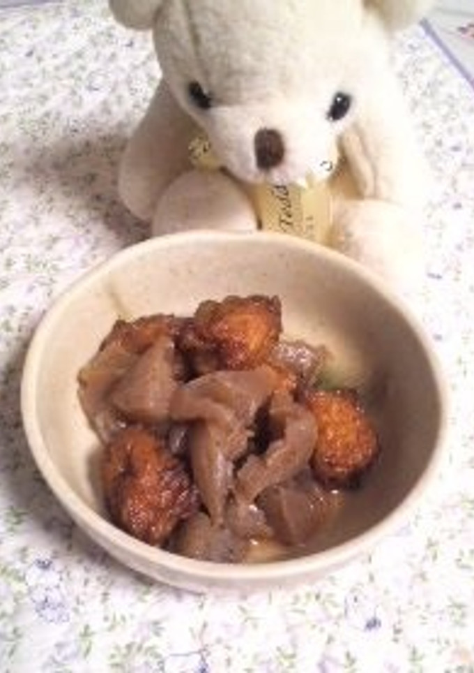 いつもあなたに♡蒟蒻と薩摩揚げの甘辛煮-レシピのメイン写真