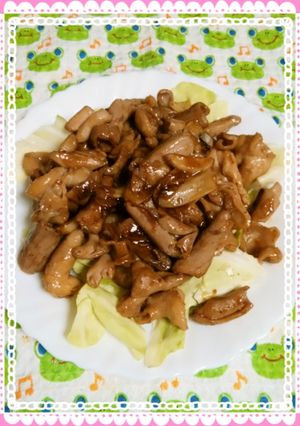 焼き肉のタレでホルモン炒め-レシピのメイン写真