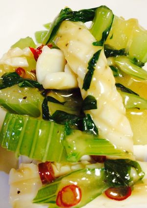 イカとセロリのピリ辛中華炒め-レシピのメイン写真