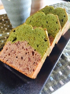 敬老の日に〜抹茶と小豆の和パウンドケーキ-レシピのメイン写真