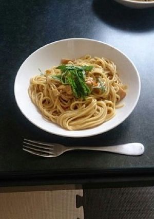 男の休日。いなばのタイカレーでパスタ！-レシピのメイン写真