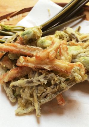 簡単♡わらびとさつま揚げ、枝豆の天ぷら-レシピのメイン写真