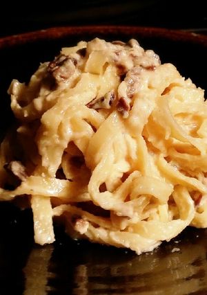 ポルチーニのクリームパスタ-レシピのメイン写真