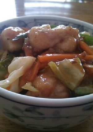 麻婆豆腐の素でボリューム肉野菜丼♪-レシピのメイン写真