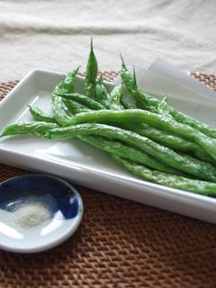 素揚げいんげん豆!-レシピのメイン写真