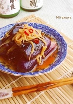 茄子の新生姜甘酢焼き浸し-レシピのメイン写真
