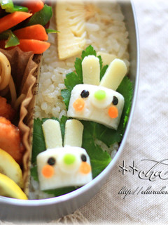 キャラ弁☆簡単☆ちくわでうさぎ-レシピのメイン写真