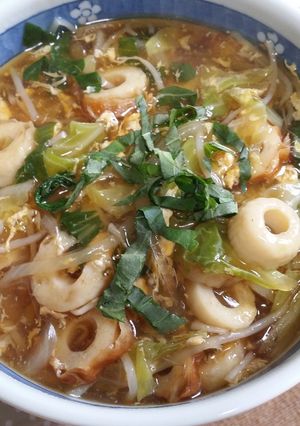野菜たっぷり餡かけうどん-レシピのメイン写真