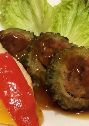 子供もOK！苦くないゴーヤの肉詰め-レシピのメイン写真