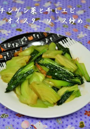 チンゲン菜と干しエビオイスターソース炒め-レシピのメイン写真