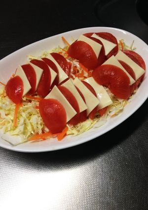 トマトとチーズのなんちゃってサラダ-レシピのメイン写真