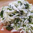 ごま油をたらして♪つるつるキャベツ
