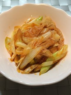 油揚げのキムチ炒め-レシピのメイン写真
