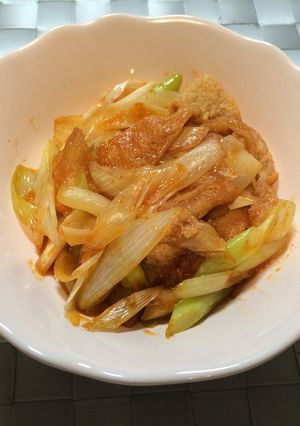 油揚げのキムチ炒め-レシピのメイン写真