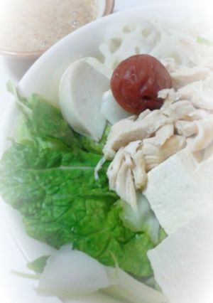 タッパーとレンジで☆ 簡単温野菜豆腐！-レシピのメイン写真