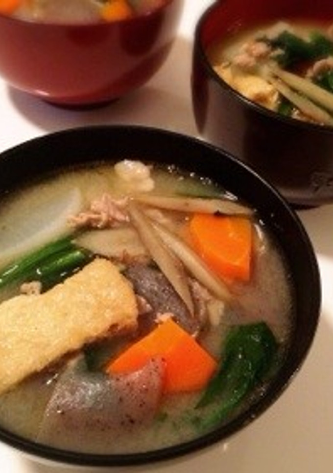 簡単！根菜たっぷり♡いつもの豚汁-レシピのメイン写真