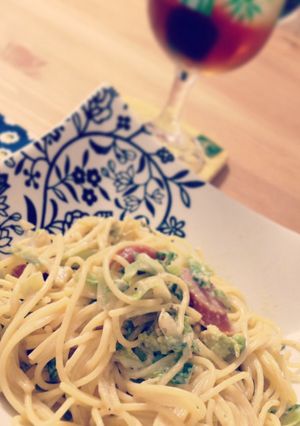 アボカドクリームパスタ-レシピのメイン写真