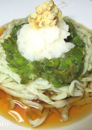 さっぱり!ぶっかけ!ワカメうどん♪-レシピのメイン写真