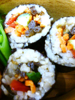 蕗の佃煮で巻き寿司-レシピのメイン写真