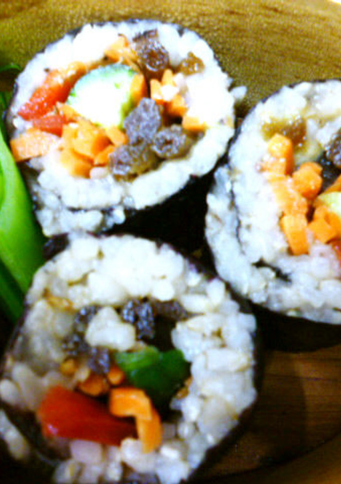 蕗の佃煮で巻き寿司-レシピのメイン写真