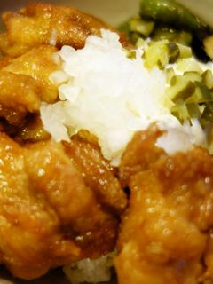 夏!鳥唐揚げ甘酢丼-レシピのメイン写真