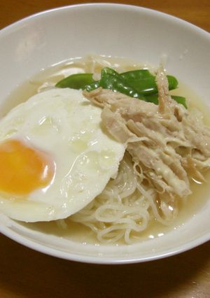 鶏のささみのせ冷麺-レシピのメイン写真