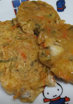 タラとワケギ入りお好み焼き-レシピのメイン写真