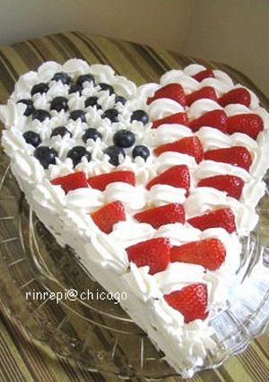 July４th☆ハートケーキ-レシピのメイン写真