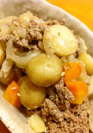 新じゃがのニンニクたっぷり肉じゃが-レシピのメイン写真