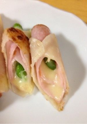 アスパラ★餃子の皮巻き-レシピのメイン写真